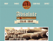 Tablet Screenshot of absolutecigarmiami.com